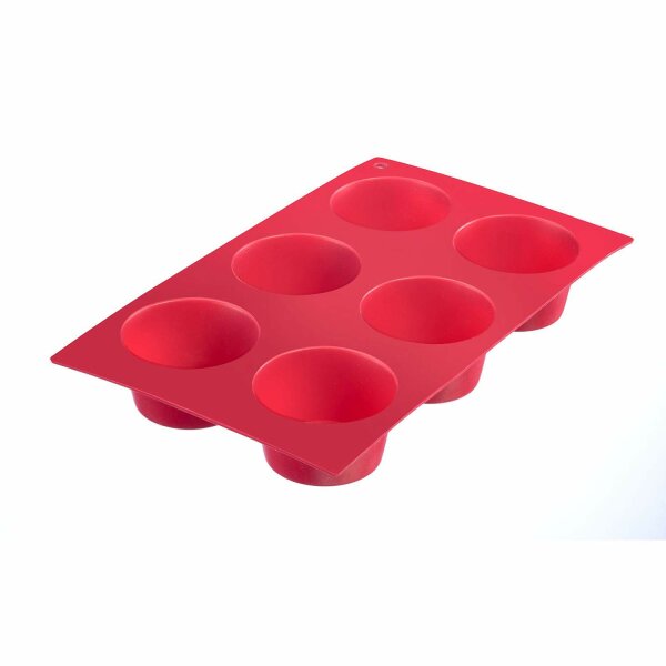 Westmark 6er Muffin-Backform, Antihaft-Effekt, Silikon, Grün, 3015227G