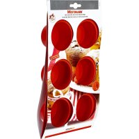Westmark 6er Muffin-Backform, Antihaft-Effekt, Silikon, Grün, 3015227G