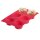 Westmark 6er Muffin-Backform, Antihaft-Effekt, Silikon, Grün, 3015227G
