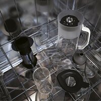 AEG TB7-1-4CW Standmixer / 3 Stufen / 3 Rezeptprogramme / Pulsfunktion / inkl. Zubehör / 10°-Neigung / Touch-Display / 6-Klingen Edelstahlmesser / 1,5 l Tritan-Krug / weiß