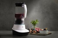 AEG TB7-1-4CW Standmixer / 3 Stufen / 3 Rezeptprogramme / Pulsfunktion / inkl. Zubehör / 10°-Neigung / Touch-Display / 6-Klingen Edelstahlmesser / 1,5 l Tritan-Krug / weiß