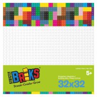 Strictly Bricks ST-LBP32WH Bodenplatte, 25 x 25 cm,...