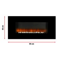 Classic Fire Vancouver Elektrokamin mit Heizung