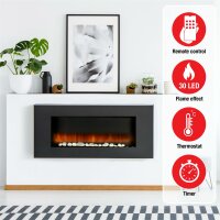 Classic Fire Vancouver Elektrokamin mit Heizung
