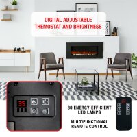 Classic Fire Vancouver Elektrokamin mit Heizung