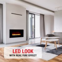 Classic Fire Vancouver Elektrokamin mit Heizung