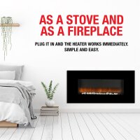 Classic Fire Vancouver Elektrokamin mit Heizung