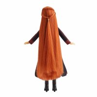 Disney Die Eiskönigin Flechtspaß Anna Puppe mit extralangem, rotem Haar, Styler und Haarclips – Spielzeug für Kinder ab 5 Jahren