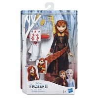 Disney Die Eiskönigin Flechtspaß Anna Puppe mit extralangem, rotem Haar, Styler und Haarclips – Spielzeug für Kinder ab 5 Jahren