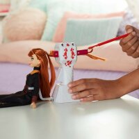 Disney Die Eiskönigin Flechtspaß Anna Puppe mit extralangem, rotem Haar, Styler und Haarclips – Spielzeug für Kinder ab 5 Jahren