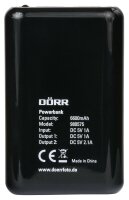 DÖRR Powerbank 6600mAh schwarz