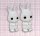 Fuzzikins Craft Cottontail Cottage / E72789 / 2 süße Häschen und ein faltbares Papierhäuschen zum Bemalen und Bekleben / Abwaschbares Spielzeug für Kinder ab 3 Jahren