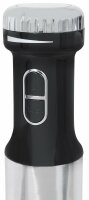 Gutfels Stabmixer MS 8001 swi | Edelstahlgehäuse | 2 Geschwindigkeitsstufen und Turbofunktion | ergonomischer geformter Griff | 800 Watt | Edelstahl | edelstahlfarben-schwarz