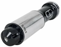 Gutfels Stabmixer MS 8001 swi | Edelstahlgehäuse | 2 Geschwindigkeitsstufen und Turbofunktion | ergonomischer geformter Griff | 800 Watt | Edelstahl | edelstahlfarben-schwarz