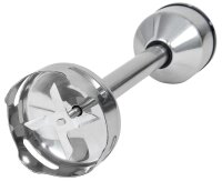 Gutfels Stabmixer MS 8001 swi | Edelstahlgehäuse | 2 Geschwindigkeitsstufen und Turbofunktion | ergonomischer geformter Griff | 800 Watt | Edelstahl | edelstahlfarben-schwarz