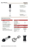 Gutfels Stabmixer MS 8001 swi | Edelstahlgehäuse | 2 Geschwindigkeitsstufen und Turbofunktion | ergonomischer geformter Griff | 800 Watt | Edelstahl | edelstahlfarben-schwarz