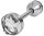Gutfels Stabmixer MS 8001 swi | Edelstahlgehäuse | 2 Geschwindigkeitsstufen und Turbofunktion | ergonomischer geformter Griff | 800 Watt | Edelstahl | edelstahlfarben-schwarz