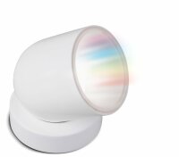 iDual LED-Lichtprojektor Tulip mit Fernbedienung. Warmweiß bis Kaltweiß; Dimmfunktionen; Multicolor-Umgebungs- und Stimmungslicht. 750 lm.