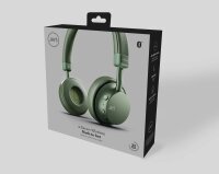 Jays a-Seven Wireless On-Ear Kopfhörer mit integriertem Mikrofon (Bluetooth, Qualcomm aptX, 25 h Batterie) Grün