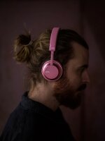 Jays Bluetooth Kopfhörer Wireless - a-Seven - Rosé - Headphones Kabellos Over Ear bis zu 25 Stunden Spielzeit mit Mikrofon & Touch Control