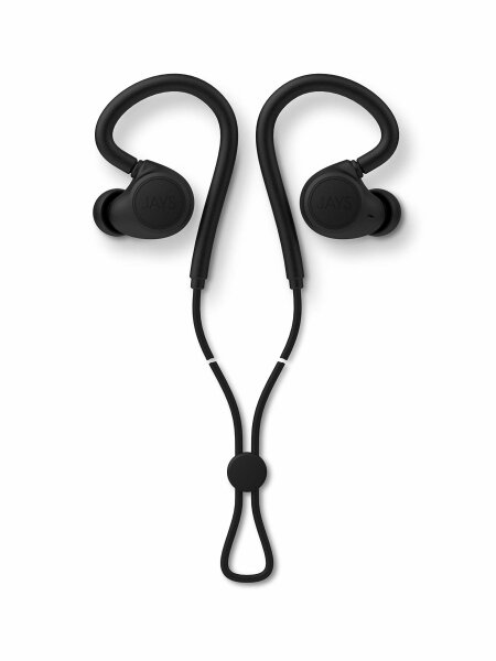 Jays Bluetooth Kopfhörer Wireless - m-Six - Schwarz - Headphones Kabellos In-Ear Ideal zum Sport mit Mikrofon & Schnellladefunktion