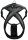 ART SPORTIV PLUS GESCHIRR CROSS SCHWAR 25MM 70-90CM