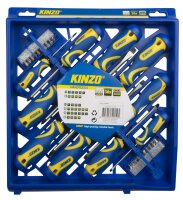 KINZO Screwdriver Set CR-V ST 30 Stück, 54152