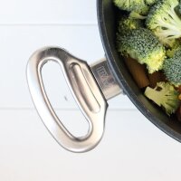 BAF Kochtopf Induktion mit Deckel Ø 28 cm - hoher Rand - großer runder Suppentopf beschichtet aus Aluminiumguss