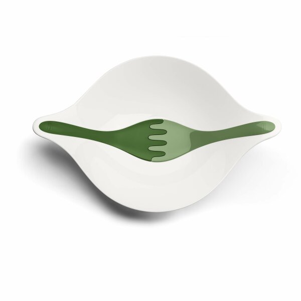 LEAF L+ Salatschale mit Besteck 3l