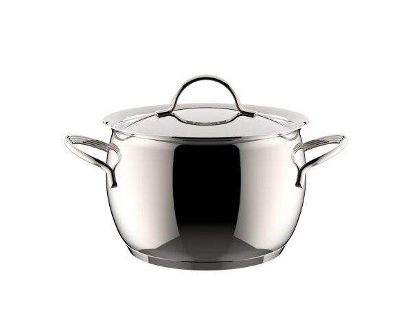 Lagostina 012898020522 Armonia Kochtopf mit Deckel, für alle Herdarten geeignet, auch Induktion, Edelstahl, rostfrei, 22 cm, 2