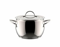 Lagostina 012898020522 Armonia Kochtopf mit Deckel, für alle Herdarten geeignet, auch Induktion, Edelstahl, rostfrei, 22 cm, 2