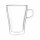 Leonardo - Duo - doppelwandiges Kaffeeglas, Henkelbecher, Becher - 350 ml - Glas