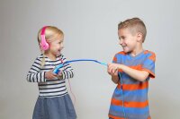 Motorola Lifestyle Squads 200 - Kabelgebunder Kinderkopfhörer - Begrenzter Lautstärk mit 85 dB, Flexibel und langlebig, Gehörschutz und Musik-Sharing-Funktion, Anti-Allergie-Kissen (BPA-frei) - Blau
