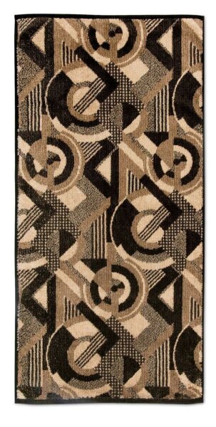 möve Modernism Duschtuch Kreise allover 80 x 150 cm aus 100 % Baumwolle, brown
