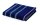 möve Athleisure Handtuch Doubleface gestreift 50 x 100 cm aus 85% Baumwolle / 15% Polyester, deep sea/grey