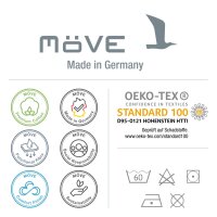 möve Athleisure Handtuch Doubleface 50 x 100 cm aus 85% Baumwolle / 15% Polyester, snow/grey