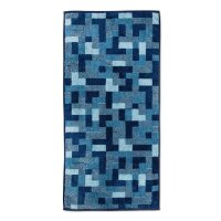möve Modernism Handtuch, Dark Blue, 50 x 100 cm