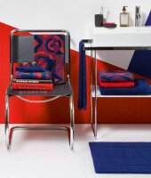 möve Modernism Handtuch Rhomben allover 50 x 100 cm aus 100 % Baumwolle, red