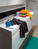 möve New Essential Duschtuch 80 x 150 cm aus 100% Baumwolle, dark pool