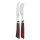 Tramontina Churrasco Steakbesteck-Set Pampas in Rot, geschmiedet, aus Edelstahl/Kiefernholz rot