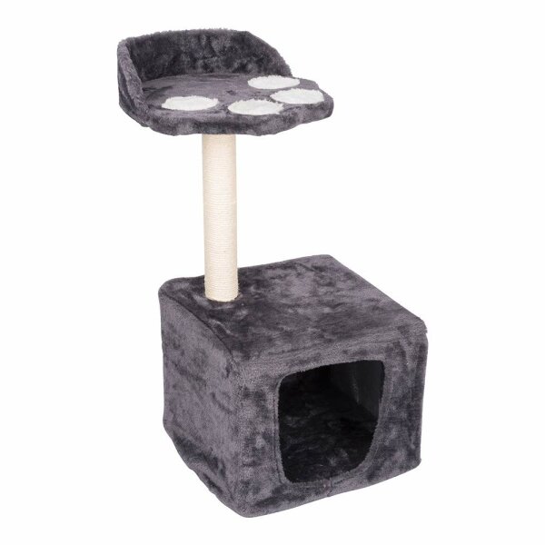 Pet Comfort Krabpaal - Drie-In-Één - Paal Van Sisal, Verstopplek En Plateau