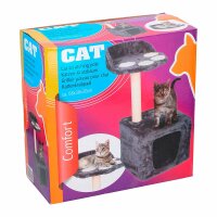 Pet Comfort Krabpaal - Drie-In-Één - Paal Van Sisal, Verstopplek En Plateau