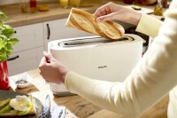 Philips Domestic Appliances HD2590/00 Toaster, Weiß, Einheitsgröße