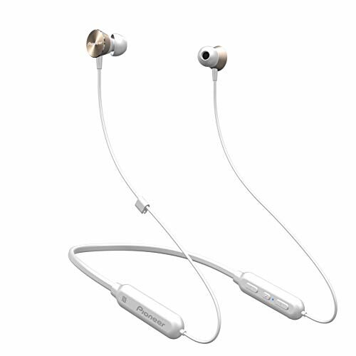Pioneer SE-QL7BT(G) Bluetooth In-Ear Kopfhörer (Aluminiumgehäuse, Bedienelement, Mikrofon, NFC, 7 Stunden Wiedergabe, hoher Tragekomfort, für iPhone, Android Smartphones), Gold