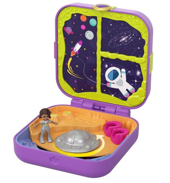 Polly Pocket Verborgene Schätze Weltraum-Abenteuer Schatulle