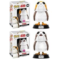 FUNKO Star Wars Episode 8 Pop! Vinyl Figur PORG 198 Flocked Special Edition, aus Kunststoff, Geschenkkarton.