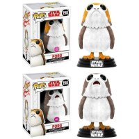 FUNKO Star Wars Episode 8 Pop! Vinyl Figur PORG 198 Flocked Special Edition, aus Kunststoff, Geschenkkarton.