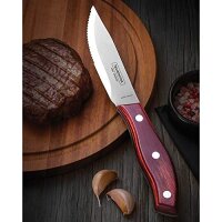 Tramontina Churrasco Steakmesser-Set Rio Grande in Rot aus Edelstahl/Kiefernholz rot