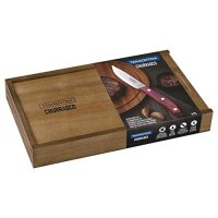 Tramontina Churrasco Steakmesser-Set Rio Grande in Rot aus Edelstahl/Kiefernholz rot