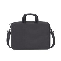 Rivacase ECO wasserdichte Laptoptasche mit Fach für Notebooks bis 15,6 Zoll - geräumige Laptop Tasche für Damen und Herren, Aktentasche für Business, Reisen, Uni